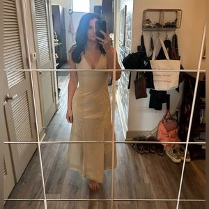 Anthropologie Sleeveless V-Neck A-Line Dress